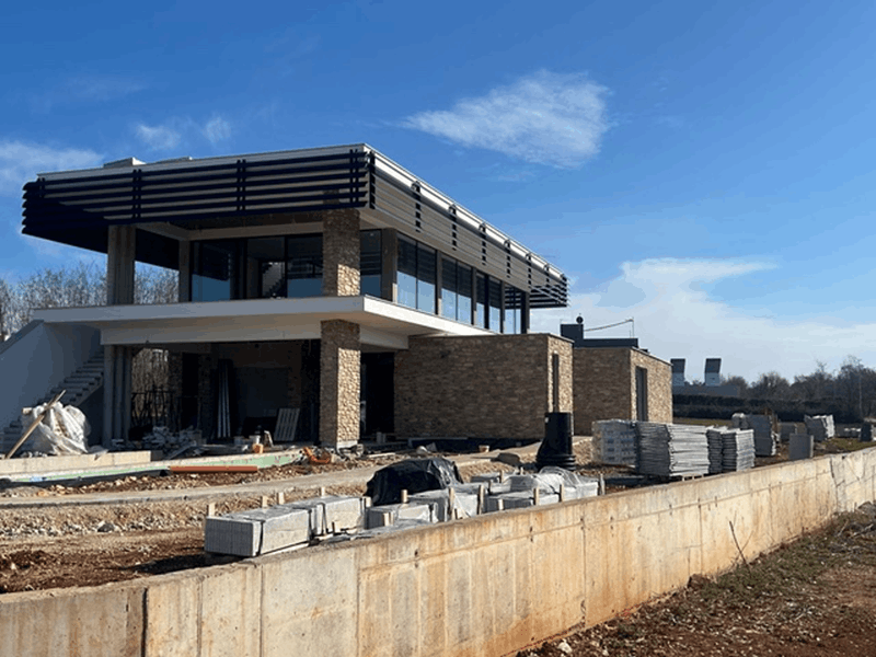 Villa u Poreču, fasadni sustav Geopietra